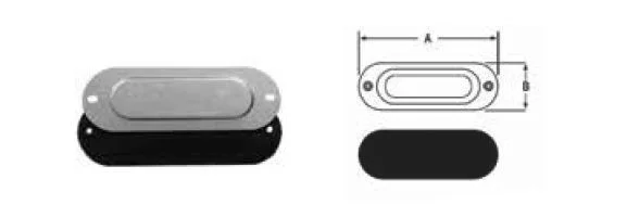 2-Â½ Inch Cover and Gasket for Threaded Conduit Body - view 2