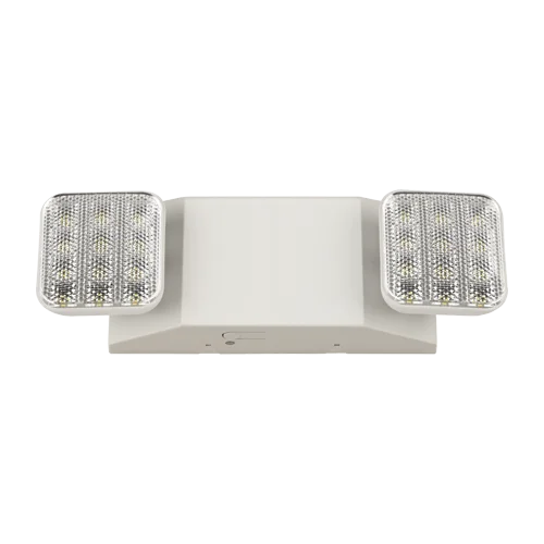 2.4 W Square Dual Head LED Emergency Light, White