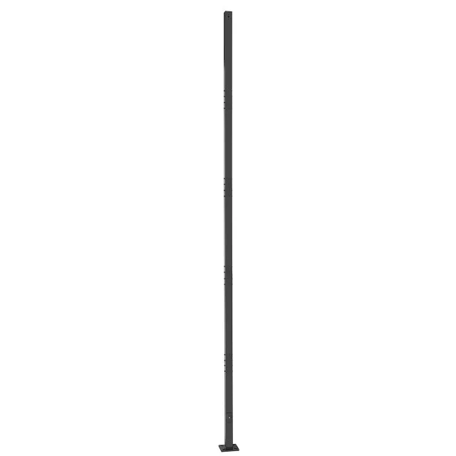 20' EZ Sectional Steel Light Pole, 4" Wide, 11 Gauge, Square, 4' Segments - view 2