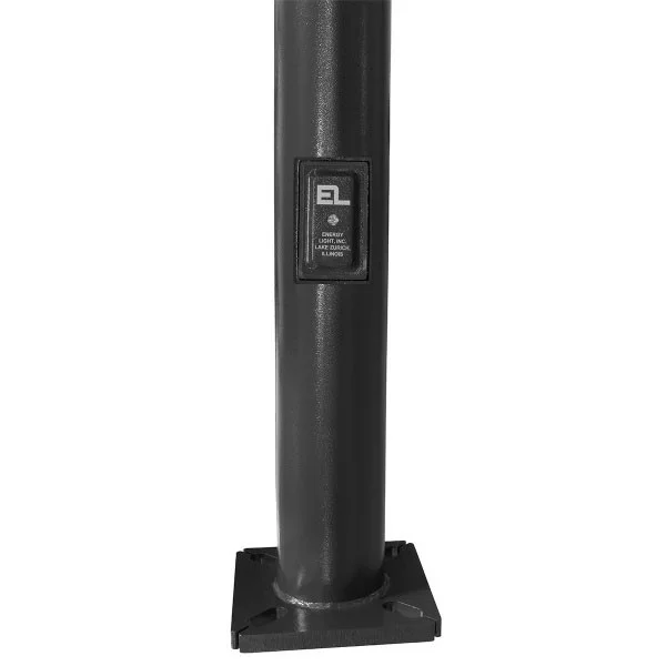 20 Foot Round Tapered Steel Light Pole, 5.8 Inch Diameter, 11 Gauge, Quick-Ship