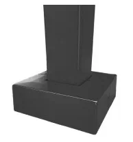 10 Foot Square Steel Light Pole, 4 Inch Width, 11 Gauge, Quick-Ship - view 2