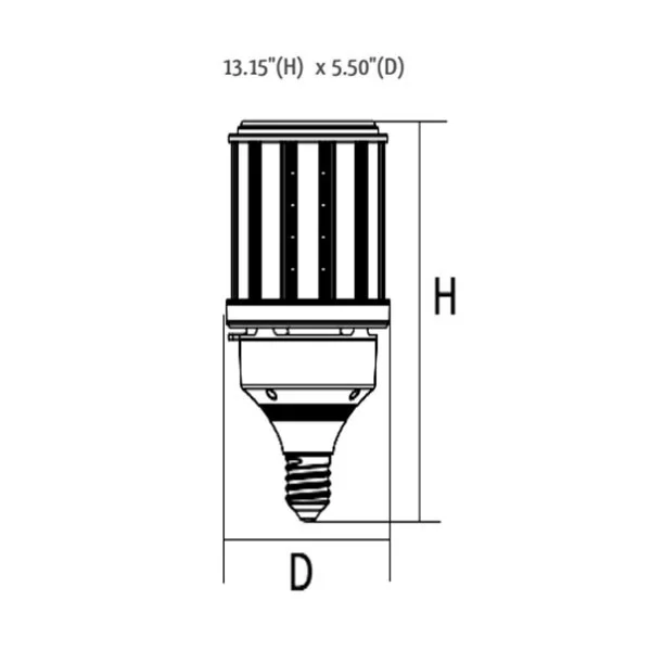 200 W High-Lumen LED Corn Lamp, 480V - view 2