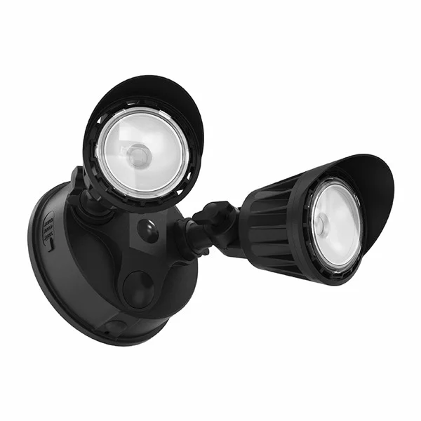 20W 3CCT 30/40/50K Bronze 2-HEADS Dimmable SECURITY/WALL Light - No Sensor