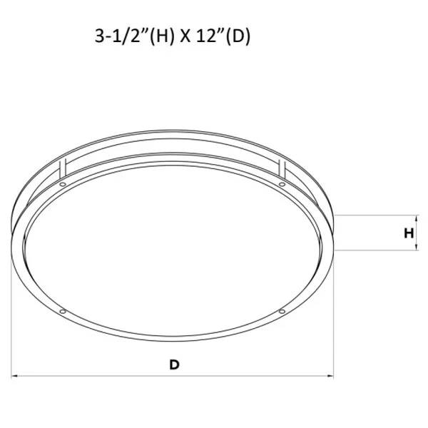 Westgate Manufacturing 20W LED Drum Fixture, 3000K - view 2
