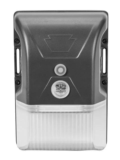 20W LED Mini Wall Pack, Color Select 30 / 40 / 50K, 120-277V Input, 0-10V Dimmable, Photocell, Bronze Housing, Integrate