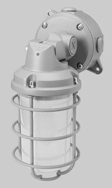 20W Power Select LED Vapor Utility Jelly Jar Fixture | Color Select 30 / 40 / 50K | 90deg adjustable | 80 CRI | 120-277V