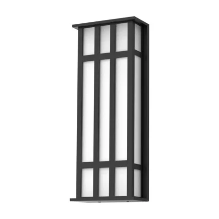 23W Outdoor Wall Mount, 120-277V, 1100lm, 3000K|4000K, Black, Acrylic Shade
