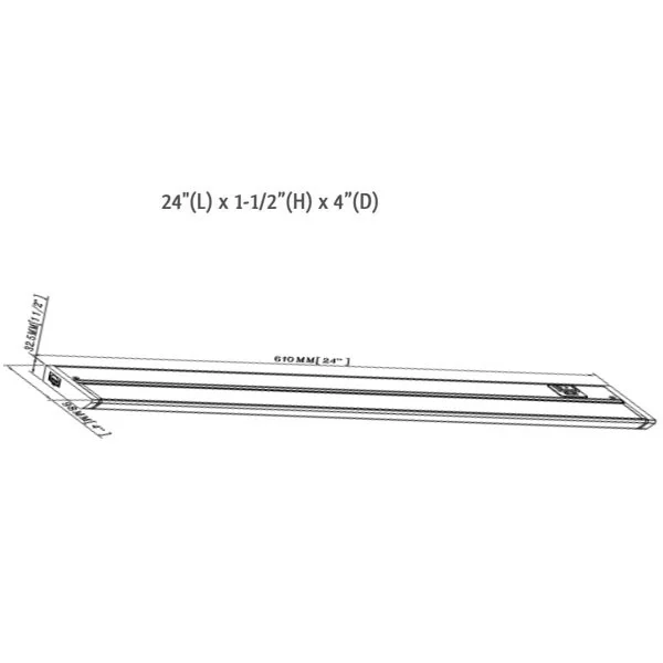 24 Inch 12 W LED Undercabinet - CCT Adjustable - view 2