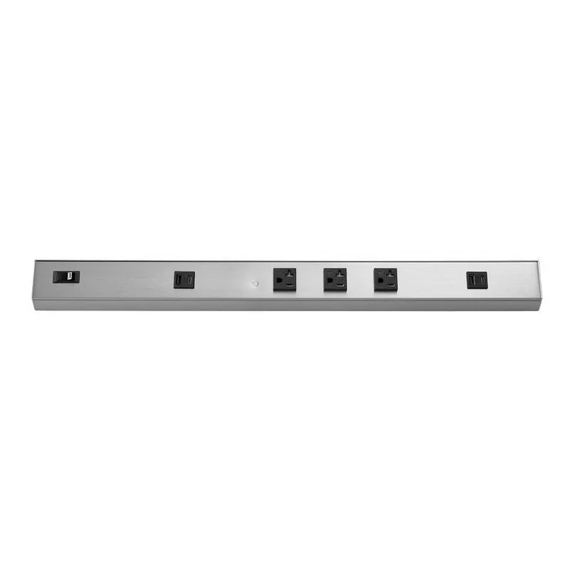 24-Inch Angled Power Strip, 3-Receptacle, 2 USB, 20A - view 2