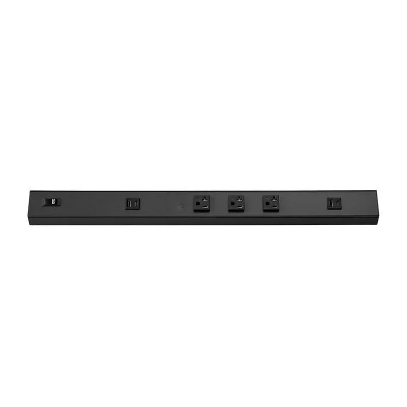 24-Inch Angled Power Strip, 3-Receptacle, 2 USB, 20A - view 3
