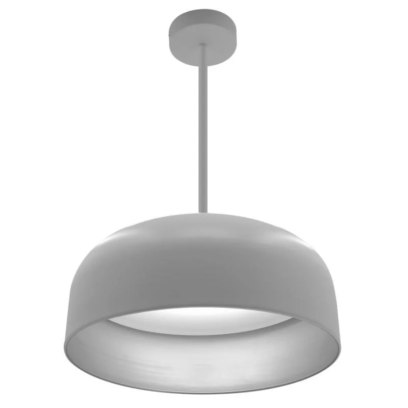 24-inch Integrated LED Pan Pendant Light, White with Gold, Multi CCT