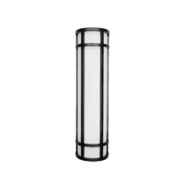 24-Inch Outdoor/Indoor LED Decorative Wall Sconce, 120-277V, 25W, 1800lm, 3000K/4000K/5000K, Black