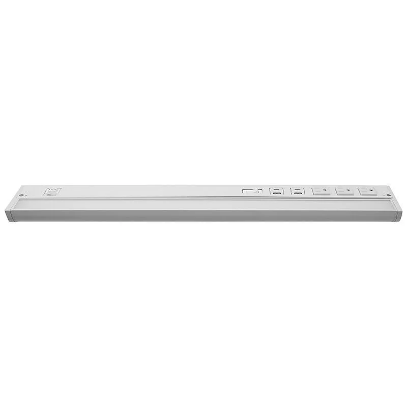 24 Inch UCR Series Undercabinet with Receptacles and USB Ports, White