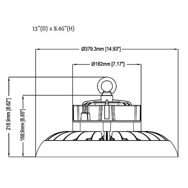 Westgate Manufacturing 240 W High-Lumen UFO High Bay - view 2