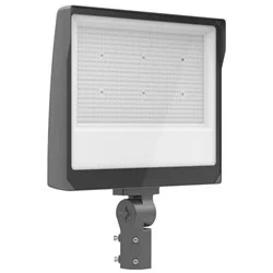 240W-450W Selectable LED Flood Light, 3000K-5000K Selectable, Dimmable, With Photocell