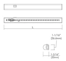 24" Portable Install Sleek LED Cove Light Bar 9W - view 2