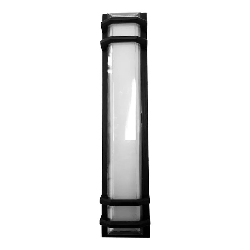 24in 25W DIE-CAST Outdoor Wall Sconce Pc Lens 27/30/35/40/50K TRIAC Dim Or 120-277V 0-10V (WM-LRS-T2...