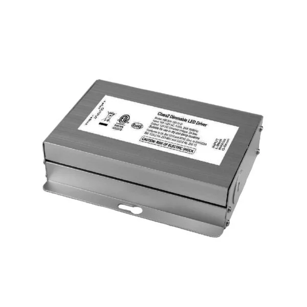 12V Class 2 Power Supply, 24W, Triac Dimmable, 2A Output, Damp Location Approved