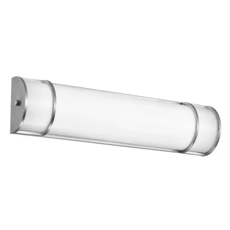 24W Vanity Light, 3CCT Selectable, Satin Nickel Finish Acrylic Shade