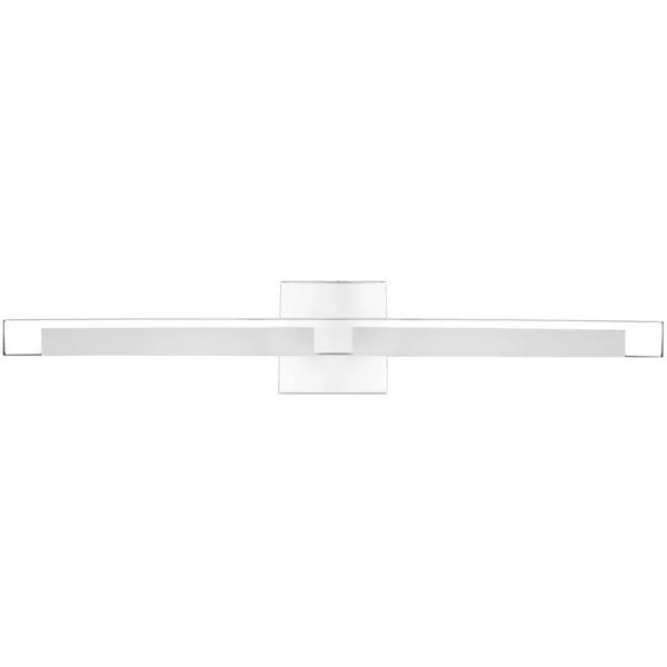 27-Inch Rectangle LED Bar Light Fixture, 15 Watts, Brushed Nickel, Color Selectable - view 2