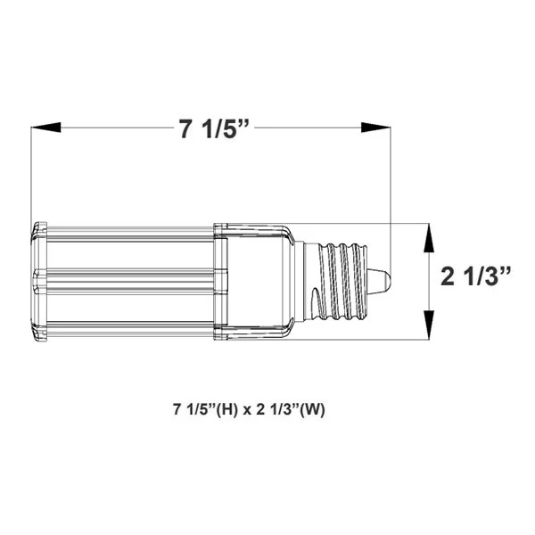 27 W Max. Corn LED Lamp, E26 Meidum Base - Power & CCT Adjustbale - view 2