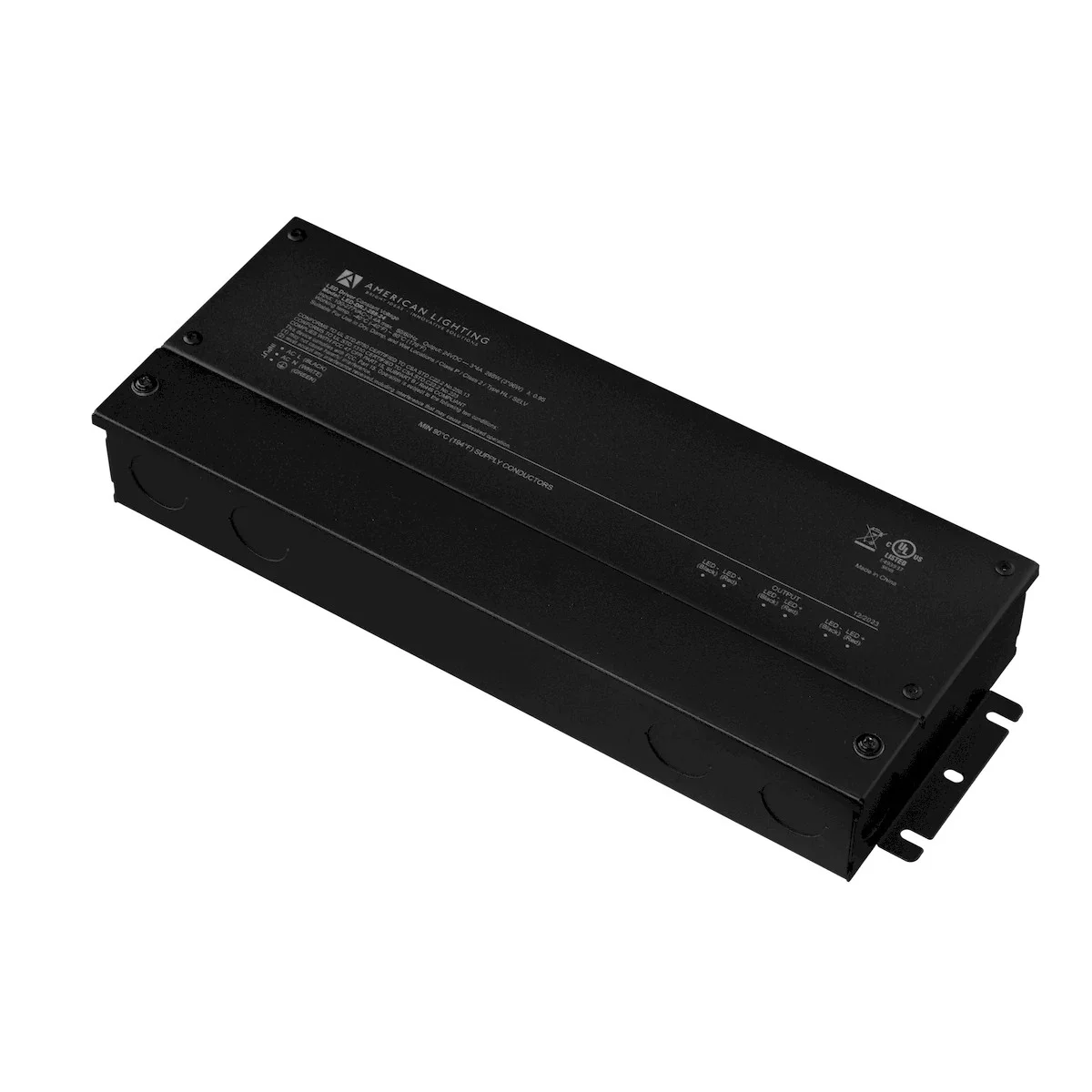 288W Constant Voltage Driver, 24V DC, Non-Dimmable Option, Short Circuit Protection, Slim Aluminum Housing