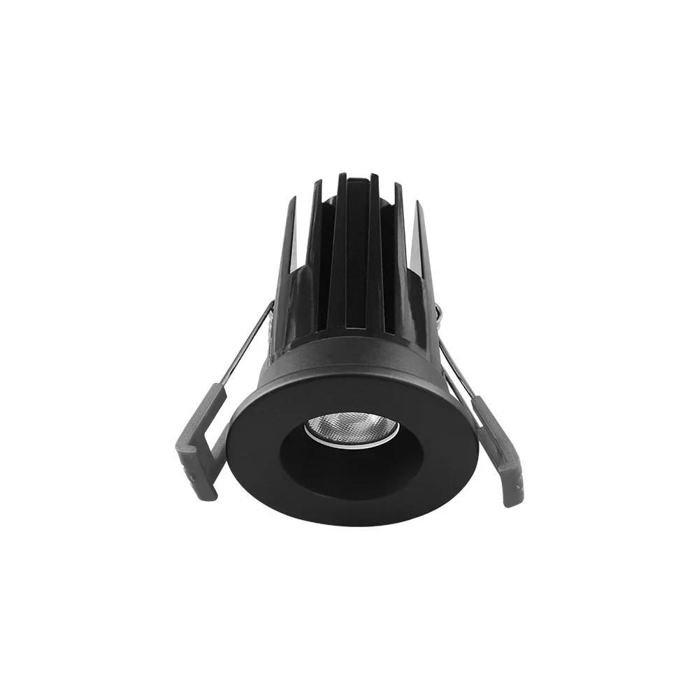 2" Recessed LED, 7W, 5CCT, Trimless, Black