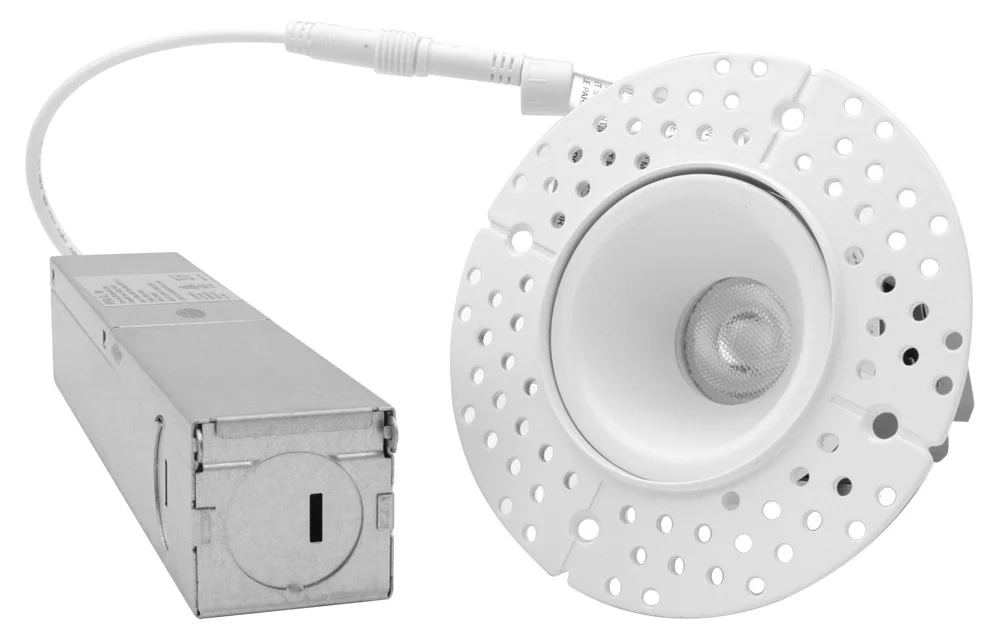 2" Recessed LED 7W, 5CCT, Trimless Round White