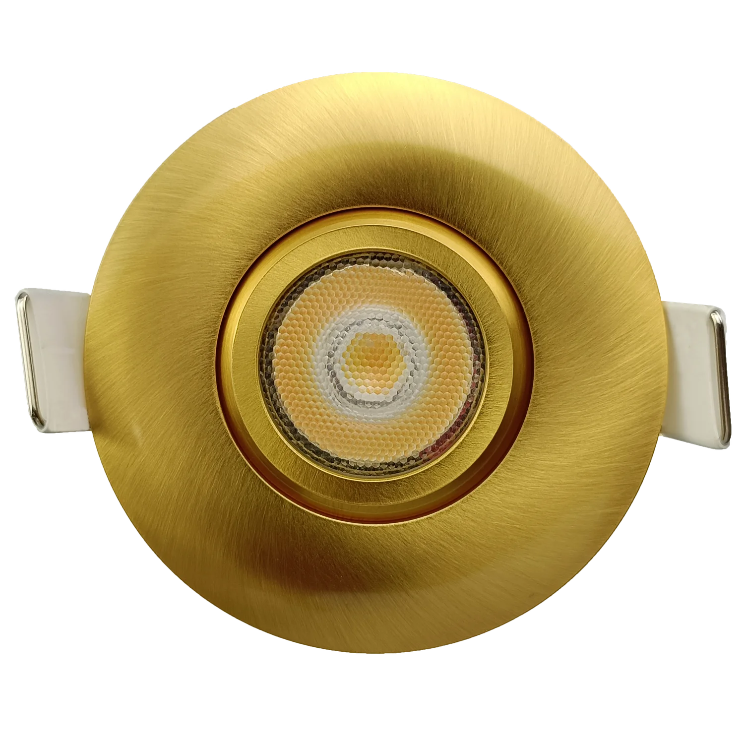 2" Round Flushed Gimbal (Brushed Brass)