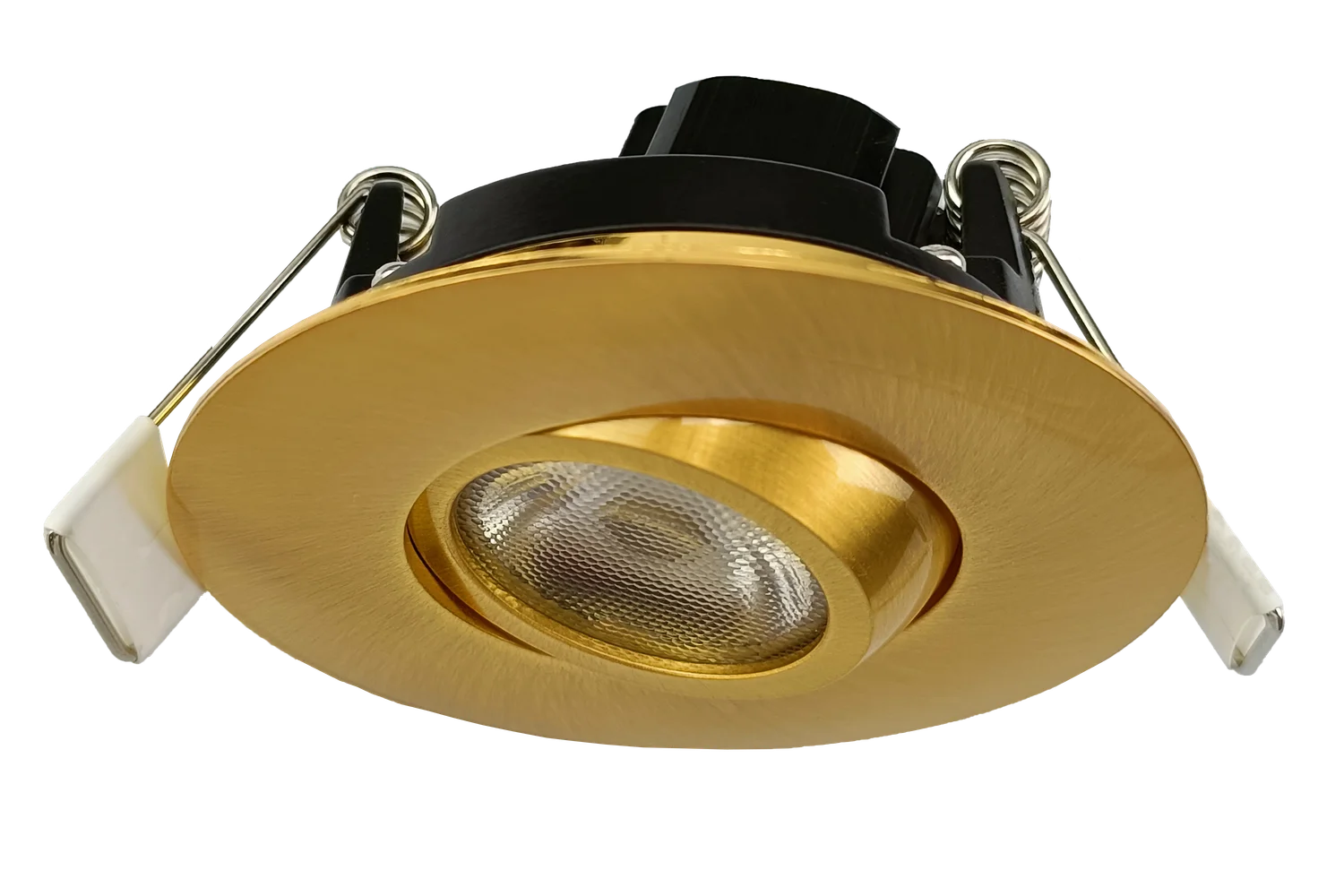 2" Round Flushed Gimbal (Brushed Brass) - view 2