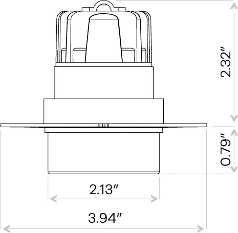 Goodlite 2" Round Trimless Drop Lens - view 3