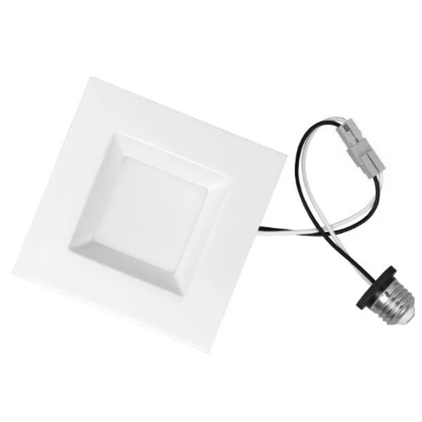2" Square Composite Recessed Trim, Smooth, 7W, 600lm, 27K/30K/35K/40K/50K