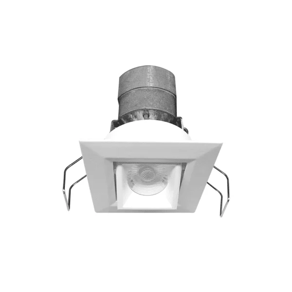 2" Square Gimbal Mini Recessed LED, 3000K, 24V AC/DC, 6W, 10° Tilt Angle