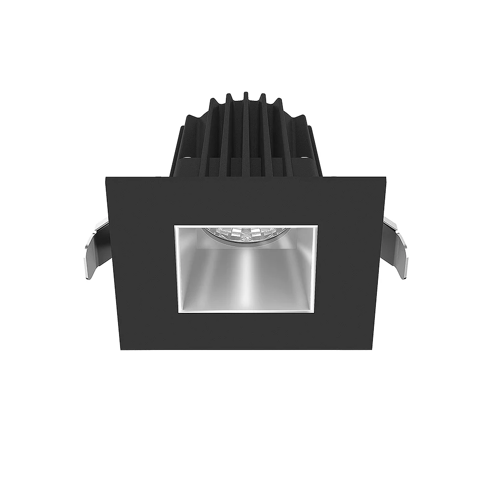 2" Square Recessed Economy LED, 9W, 5CCT, Smooth Reflector