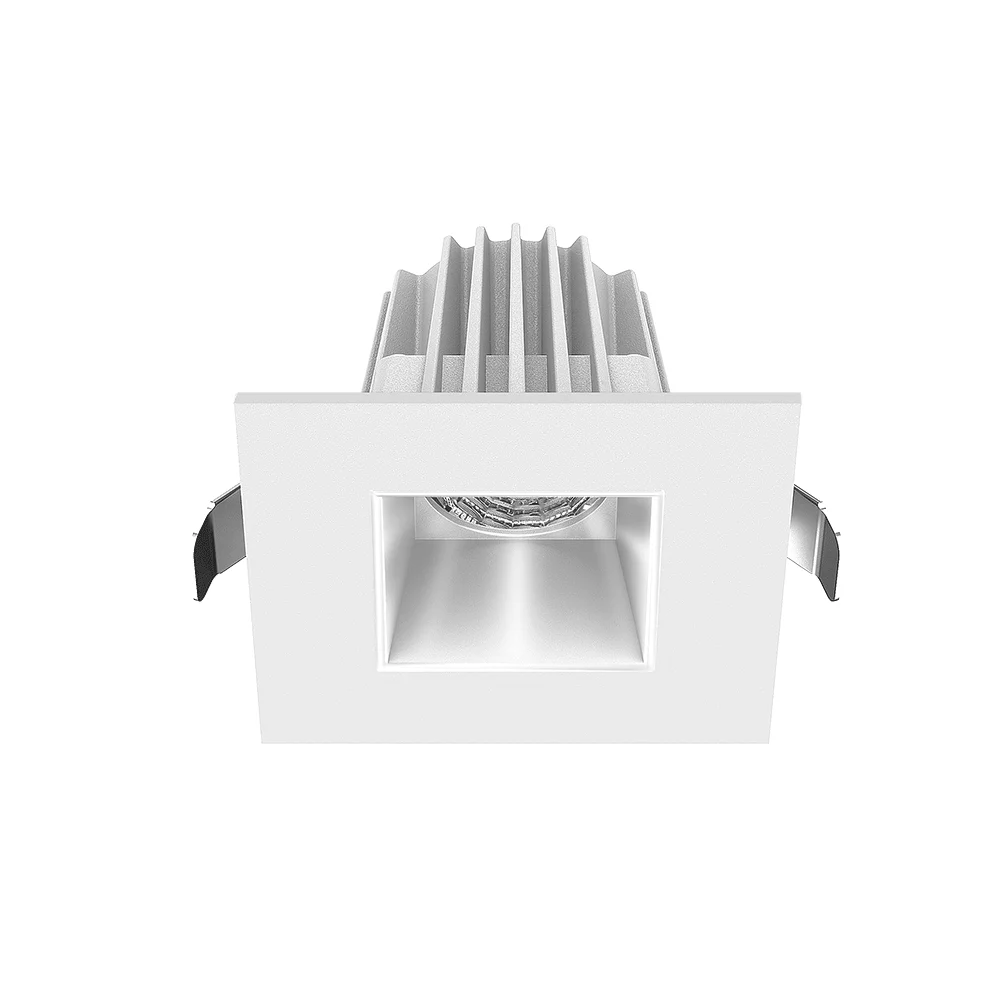 2" Square Recessed Economy LED, 9W, 5CCT, Smooth Reflector - view 3