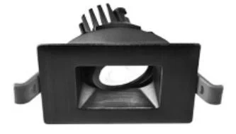 2" Square Regressed Gimbal LED, High Output, Oil Rubbed Bronze
