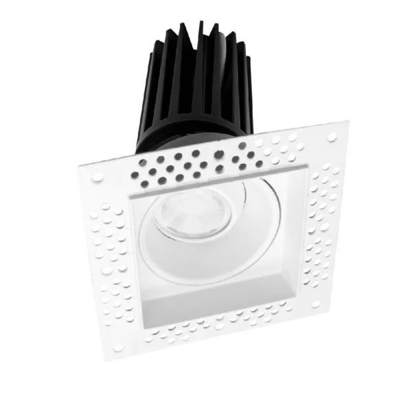 2" Trimless Square Gimbal Recessed LED, 11W, 5CCT, 38° Beam Angle