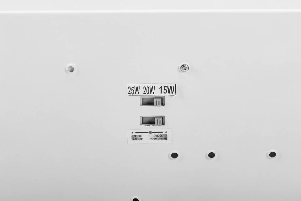 2ft LED Stairwell Fixture feat. Power Select & Color Select. 25 / 20 / 15W, 120-277V Input, 3500 / 4...