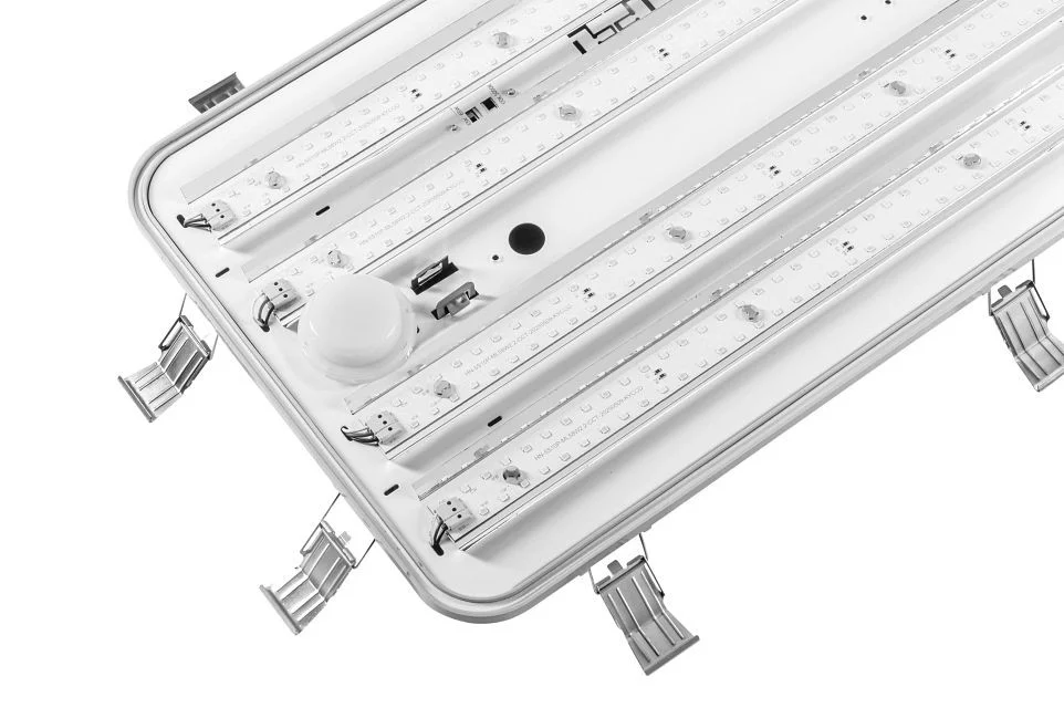 2ft Vapor Tight High Bay Fixture | Wide Body | Power Select & Color Select | 105 / 90 / 65W | 120-27...
