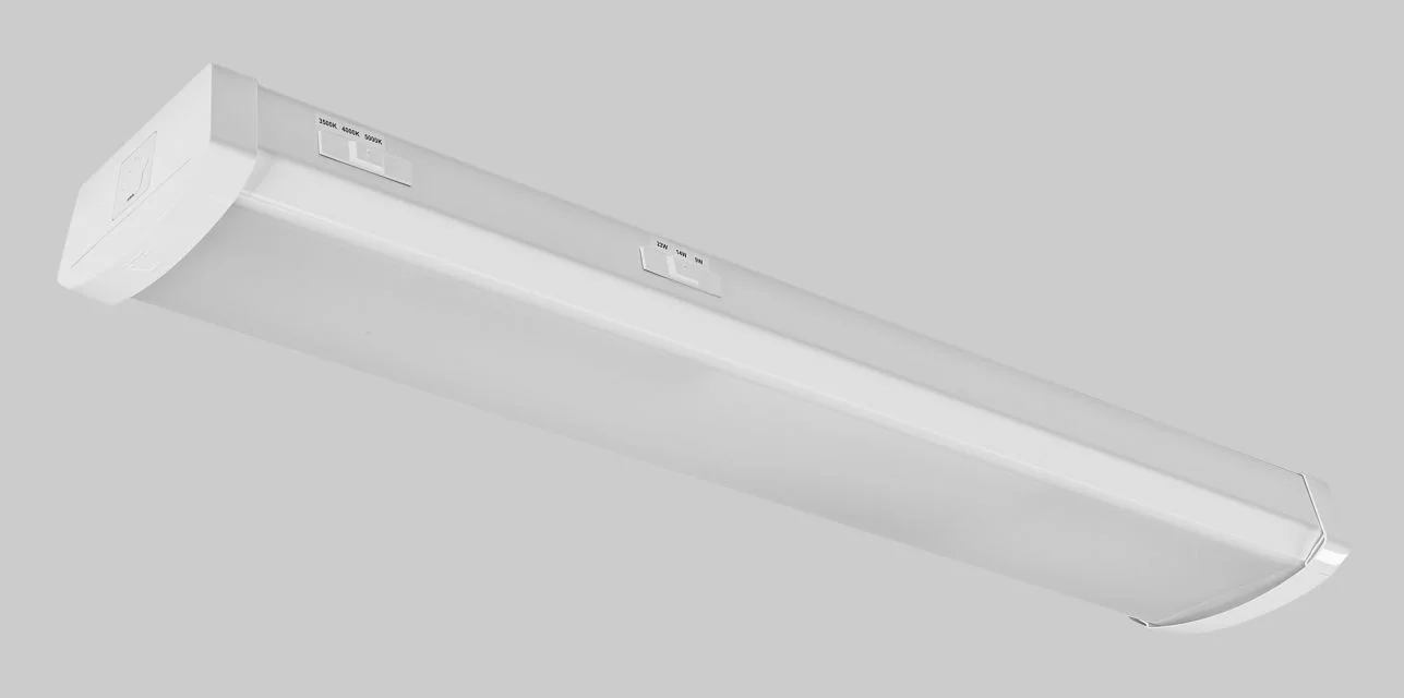 2ft Wrap Fixture | Power Select & Color Select | Series B | 22 / 14 / 9W, 120-277V Input | 3500 / 4000 / 5000K | Frosted