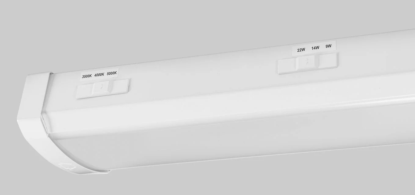 2ft Wrap Fixture | Power Select & Color Select | Series B | 22 / 14 / 9W, 120-277V Input | 3500 / 40...