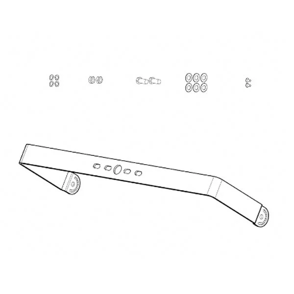 2Ft. Surface Mounting Conversion Yoke, Steel - view 3