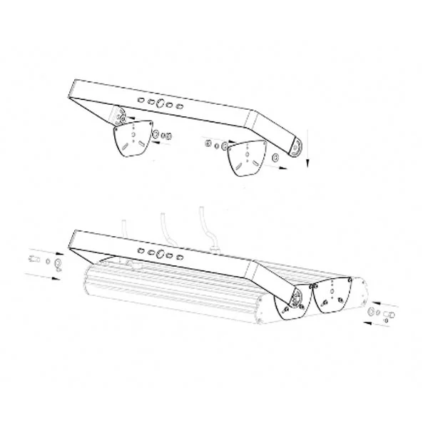 2Ft. Surface Mounting Conversion Yoke, Steel - view 4