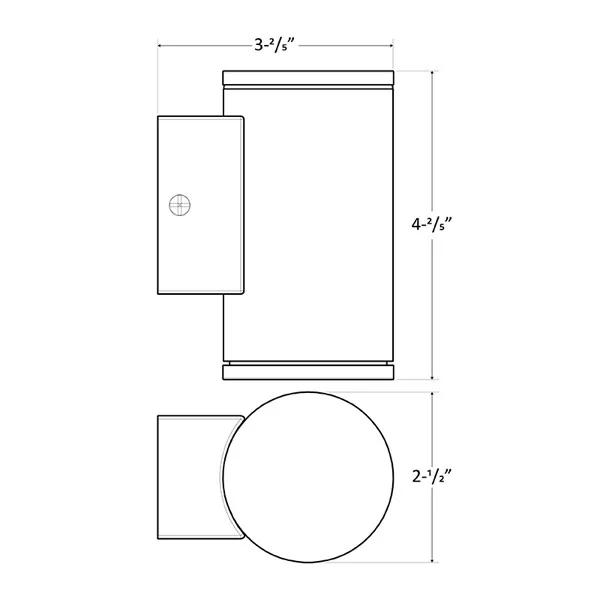 2in Wall Cyl. Downlight 12V 5W 500LM 3CCT 30/40/50K - view 4