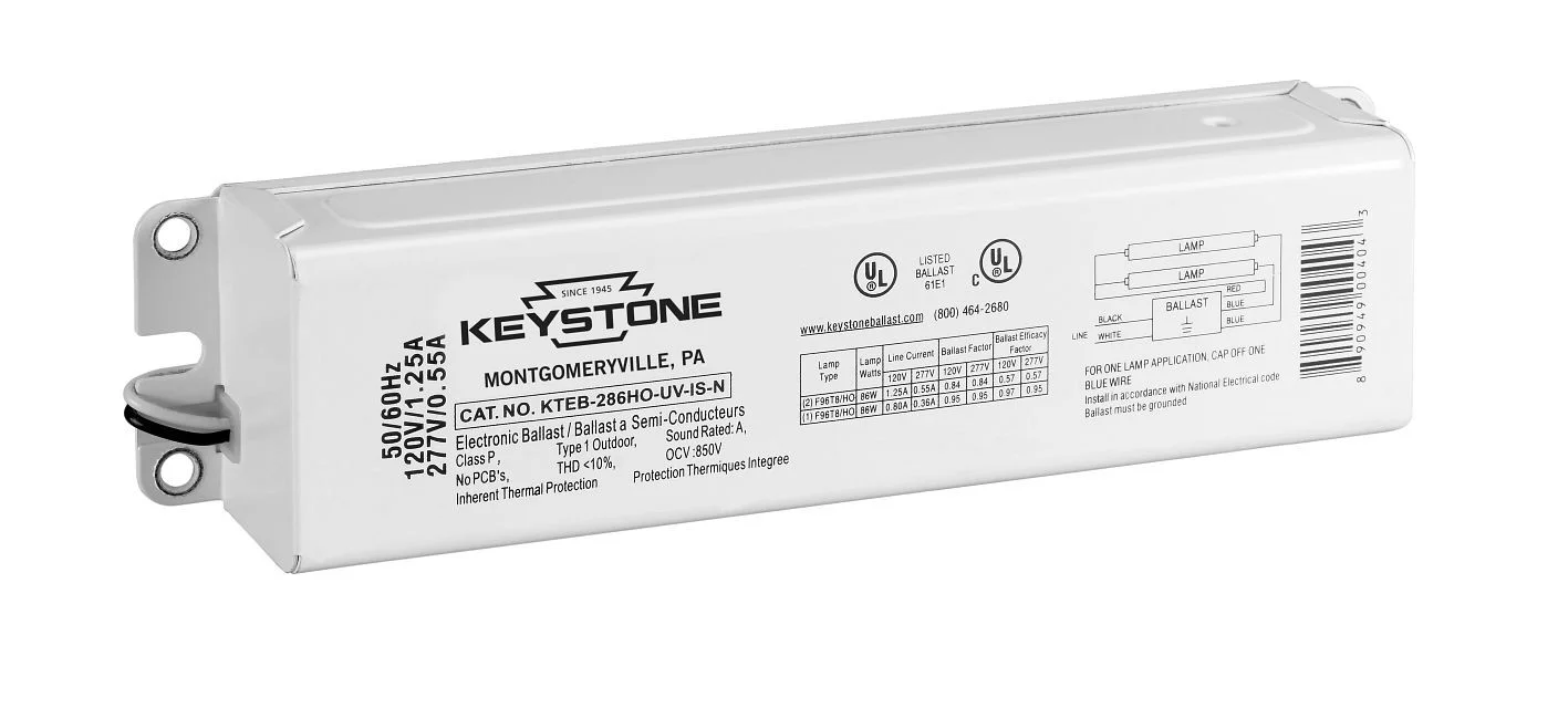 2x F96T8HO, 120-277V, Instant Start, Distributor Pack