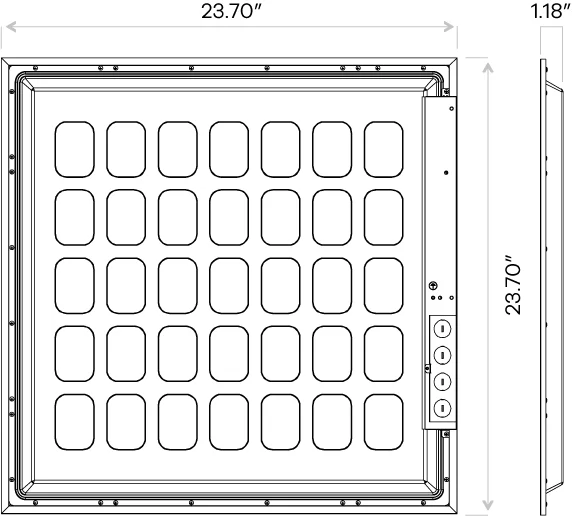 Goodlite 2X2 Backlit Flat Panel - view 4