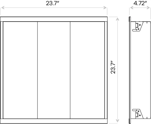 2X2 Indirect Center Net Basket Troffer - view 3