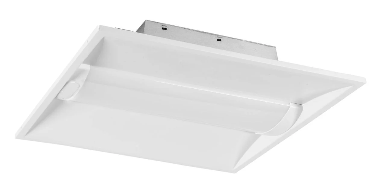 2x2 LED Center Basket Troffer|Power Select 24 / 18 / 15W & Color Select 3500 / 4000 / 5000K | 120-277V Input |Frosted Cu