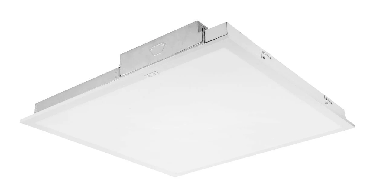 2x2 LED Panel with Integrated 8W EM, Power Select & Color Select. 35 / 30 / 20W, 120-277V Input, 350...