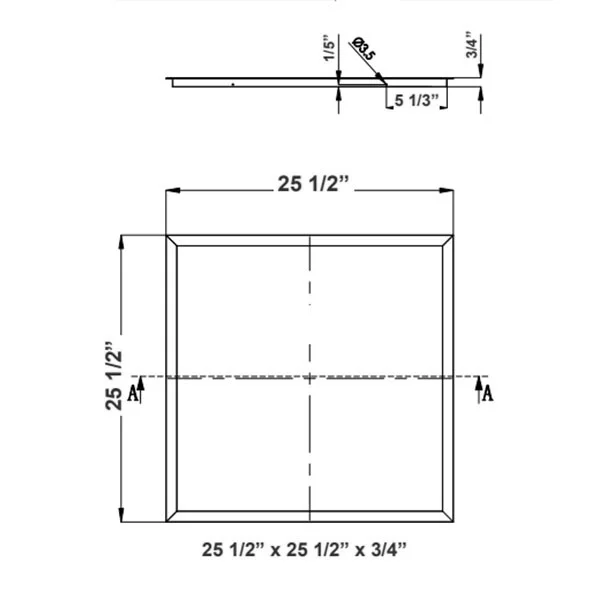 Westgate Manufacturing 2x2 Recessed Mounting Flange Kit - view 3